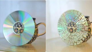 Biến một chiếc CD hỏng thành vật trang trí siêu độc bằng lò vi sóng