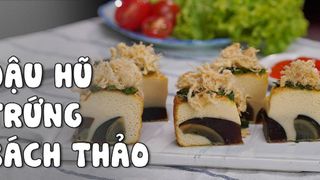 [Video] Chi tiết cách làm đậu hũ trứng bắc thảo chà bông lạ miệng cực ngon