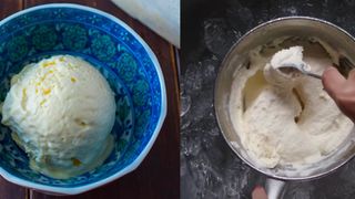 Cách làm kem sầu riêng cấp tốc không cần tủ lạnh