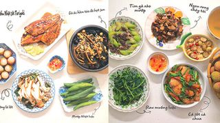 Mẹ đảm Hà Nội giải bài toán khó "hôm nay ăn món gì" bằng 30 mâm cơm tuyệt ngon, không trùng món khiến chồng phải khen nức nở!
