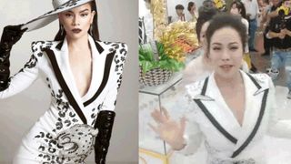 Nghi vấn Nhật Kim Anh mặc váy nhái lại thiết kế Hồ Ngọc Hà từng mặc: Đến NTK cũng phải lên tiếng, giống 95% bản gốc 