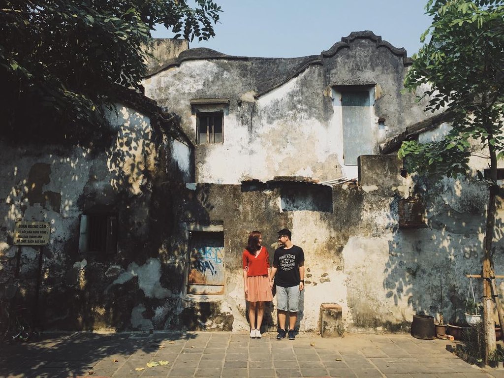 Hình ảnh cũ của bức tường Hoàng Văn Thụ. (Nguồn: Internet)