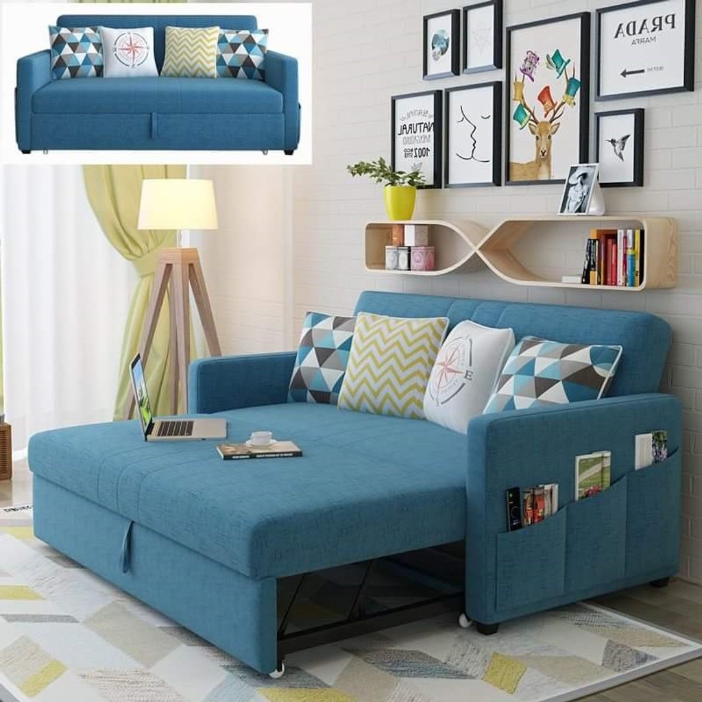 Trên thị trường hiện tại, một chiếc sofa giường kéo có giá thấp nhất từ 7,9 – 16 triệu đồng. Một số loại cao cấp hơn có giá từ 19 – 26 triệu đồng/bộ, sử dụng chất liệu da và gỗ, đệm cao cấp. (Ảnh: Nhà Việt)