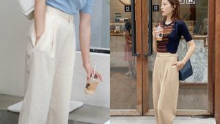 Street style Châu Á đồng loạt "tẩy chay" quần ôm, chỉ diện thiết kế ống rộng nhưng tạo được cả chục bộ đồ mặc đi làm đẹp hết nấc 
