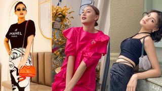 Street style của dàn diễn viên VTV:  Linh và Tuệ Lâm cùng đồng điệu chọn váy dáng dài, Phương Oanh độc thân vui vẻ diện váy màu chóe