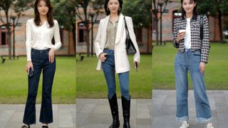 Street style Châu Á: Toàn mặc jeans cơ bản nhưng nàng nào cũng đẹp xịn nhờ kết hợp đúng kiểu giày 