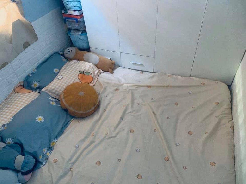 Không gian phòng ngủ trên gác xép của cô nàng Nguyễn Vân. Ảnh: FB Nấm Nấm.