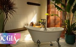 Phòng tắm kết hợp nơi thay đồ vô cùng ấn tượng và mãn nhãn với tổng chi phí 124 triệu đồng ở ngoại thành Hà Nội