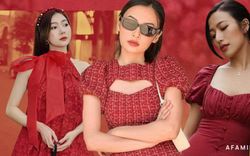 10 mẫu váy đỏ rất sang chứ không hề chóe từ các shop thời trang Việt, sắm ngay để thu lộc cả năm 2021