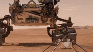 Sau "7 phút kinh hoàng", siêu tàu thăm dò 2,4 tỷ USD hạ cánh xuống sao Hỏa, lần đầu tiên con người mang trực thăng tới hành tinh khác