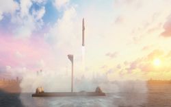 Bệ phóng nổi của SpaceX có thể hoạt động cuối năm nay